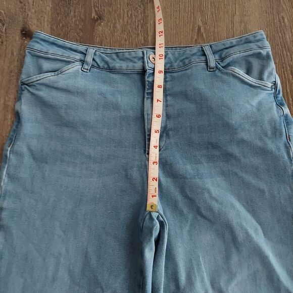 J. Jill Denim Full Leg Medium Wash Trousers Women’s Size 12 - Picture 7 of 10